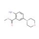 methyl 2-amino-5-morpholin-4-ylbenzoate (CAS 134050-76-3) - chemical structure image