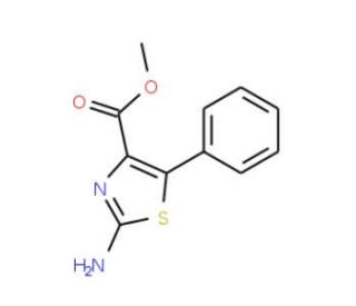 Methyl 2-amino-5-phenyl-1,3-thiazole-4-carboxylate (CAS 115174-39-5) - chemical structure image