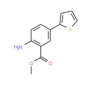 methyl 2-amino-5-thien-2-ylbenzoate - chemical structure image