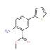 methyl 2-amino-5-thien-2-ylbenzoate - chemical structure image
