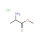 Methyl 2-aminopropanoate hydrochloride (CAS 13515-97-4) - chemical structure image