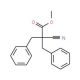 Methyl 2-benzyl-2-cyano-3-phenylpropanoate (CAS 42550-72-1) - chemical structure image