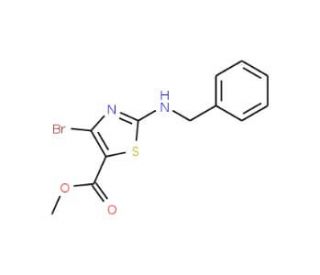 Methyl 2-(benzylamino)-4-bromo-thiazole-5-carboxylate - chemical structure image