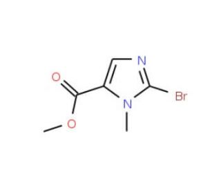 Methyl 2-bromo-1-methyl-1H-imidazole-5-carboxylate (CAS 120781-02-4) - chemical structure image