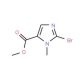 Methyl 2-bromo-1-methyl-1H-imidazole-5-carboxylate (CAS 120781-02-4) - chemical structure image