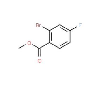 Methyl 2-bromo-4-fluorobenzoate (CAS 653-92-9) - chemical structure image