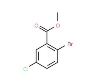 Methyl 2-bromo-5-chlorobenzoate (CAS 27007-53-0) - chemical structure image
