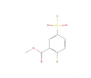 methyl 2-bromo-5-(chlorosulfonyl)benzoate - chemical structure image