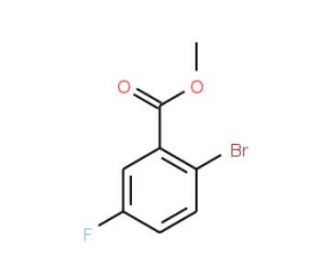 Methyl 2-bromo-5-fluorobenzoate (CAS 6942-39-8) - chemical structure image