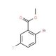Methyl 2-bromo-5-fluorobenzoate (CAS 6942-39-8) - chemical structure image