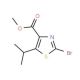 Methyl 2-bromo-5-isopropyl-1,3-thiazole-4-carboxylate (CAS 81569-28-0) - chemical structure image