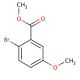Methyl 2-bromo-5-methoxybenzoate (CAS 35450-36-3) - chemical structure image