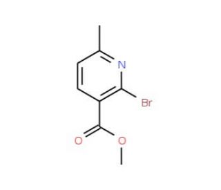 Methyl 2-bromo-6-methylnicotinate (CAS 885277-48-5) - chemical structure image