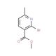 Methyl 2-bromo-6-methylnicotinate (CAS 885277-48-5) - chemical structure image