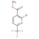 Methyl 2-bromo-6-(trifluoromethyl)nicotinate (CAS 144740-56-7) - chemical structure image