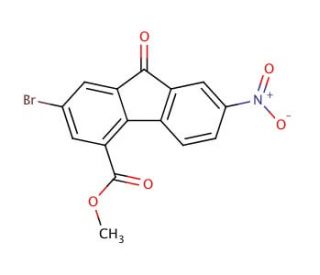 Methyl 2-bromo-7-nitro-9-fluorenone-4-carboxylate - chemical structure image
