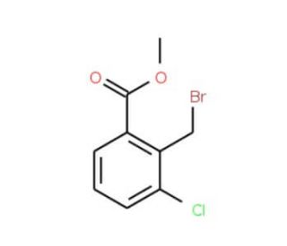 Methyl 2-bromomethyl-3-chloro-benzoate (CAS 188187-03-3) - chemical structure image