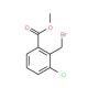 Methyl 2-bromomethyl-3-chloro-benzoate (CAS 188187-03-3) - chemical structure image