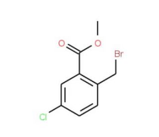 Methyl 2-bromomethyl-5-chlorobenzoate (CAS 668262-52-0) - chemical structure image