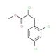 Methyl 2-chloro-3-(2,4-dichlorophenyl)propanoate (CAS 259132-21-3) - chemical structure image