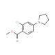 Methyl 2-chloro-4-(1-pyrrolidinyl)-benzenecarboxylate (CAS 175153-38-5) - chemical structure image