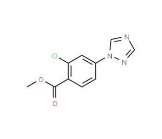 Methyl 2-chloro-4-(1H-1,2,4-triazol-1-yl)-benzenecarboxylate - chemical structure image