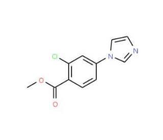 Methyl 2-chloro-4-(1H-imidazol-1-yl)-benzenecarboxylate - chemical structure image