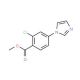 Methyl 2-chloro-4-(1H-imidazol-1-yl)-benzenecarboxylate - chemical structure image