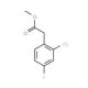 Methyl 2-chloro-4-fluorophenylacetate (CAS 214262-88-1) - chemical structure image