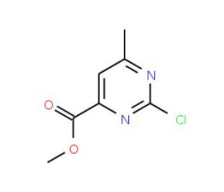 Methyl 2-chloro-4-methylpyrimidine-6-carboxylate (CAS 89793-11-3) - chemical structure image