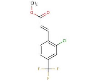 Methyl 2-chloro-4-(trifluoromethyl)cinnamate (CAS 243977-24-4) - chemical structure image