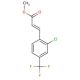 Methyl 2-chloro-4-(trifluoromethyl)cinnamate (CAS 243977-24-4) - chemical structure image
