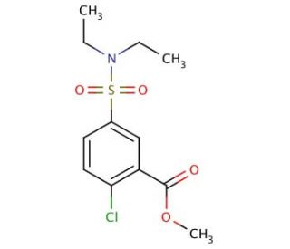 methyl 2-chloro-5-[(diethylamino)sulfonyl]benzoate - chemical structure image
