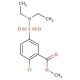 methyl 2-chloro-5-[(diethylamino)sulfonyl]benzoate - chemical structure image