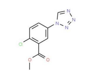 Methyl 2-chloro-5-(1H-tetrazol-1-yl)benzoate - chemical structure image