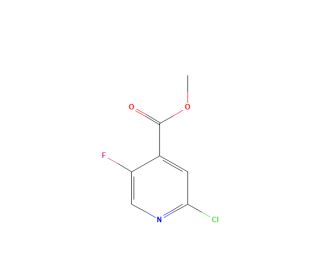 Methyl 2-chloro-5-fluoroisonicotinate (CAS 876919-10-7) - chemical structure image