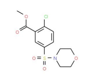 methyl 2-chloro-5-(morpholin-4-ylsulfonyl)benzoate - chemical structure image