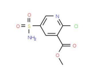 methyl 2-chloro-5-sulfamoylpyridine-3-carboxylate - chemical structure image