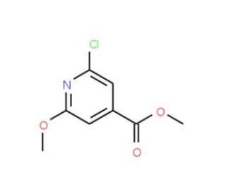 Methyl 2-chloro-6-methoxyisonicotinate (CAS 42521-10-8) - chemical structure image