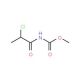 methyl 2-chloropropanoylcarbamate (CAS 24224-08-6) - chemical structure image