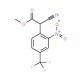 Methyl 2-cyano-2-[2-nitro-4-(trifluoromethyl)phenyl]acetate (CAS 13544-05-3) - chemical structure image