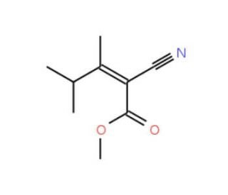 Methyl 2-Cyano-3,4-dimethylpent-2-enoate - chemical structure image