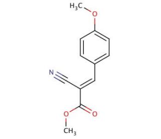 Methyl 2-cyano-3-(4-methoxyphenyl)acrylate (CAS 14479-58-4) - chemical structure image