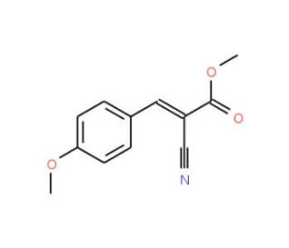 methyl 2-cyano-3-(4-methoxyphenyl)prop-2-enoate - chemical structure image