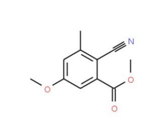 methyl 2-cyano-5-methoxy-3-methylbenzoate (CAS 94742-93-5) - chemical structure image