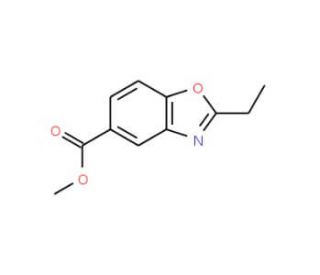 Methyl 2-ethyl-1,3-benzoxazole-5-carboxylate (CAS 924862-20-4) - chemical structure image