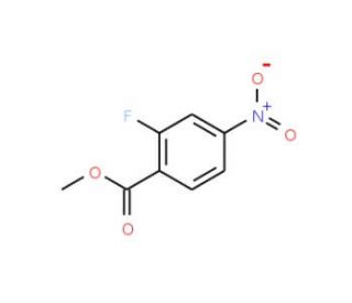 Methyl 2-fluoro-4-nitrobenzoate (CAS 392-09-6) - chemical structure image