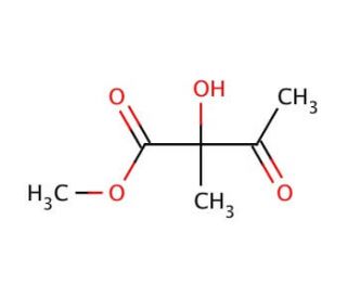 Methyl 2-hydroxy-2-methyl-3-oxobutyrate (CAS 72450-34-1) - chemical structure image