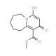 methyl 2-hydroxy-4-oxo-4,6,7,8,9,10-hexahydropyrido[1,2-a]azepine-1-carboxylate (CAS 37704-44-2) - chemical structure image
