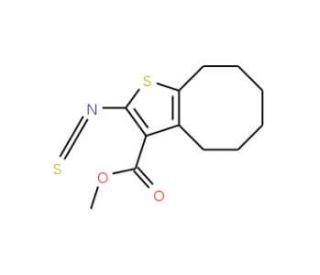 Methyl 2-isothiocyanato-4,5,6,7,8,9-hexahydrocycloocta[b]thiophene-3-carboxylate - chemical structure image